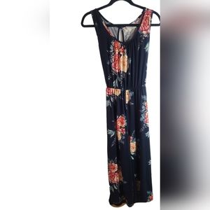Black Floral Jumpsuit